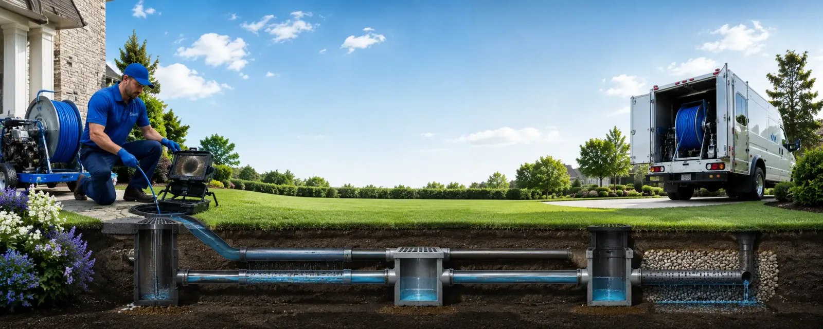 Outdoor drain cleaning information for Gaysville, VT